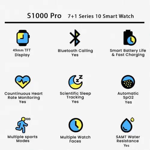 S1000 Pro Series — 7-in-1 Smart Watch