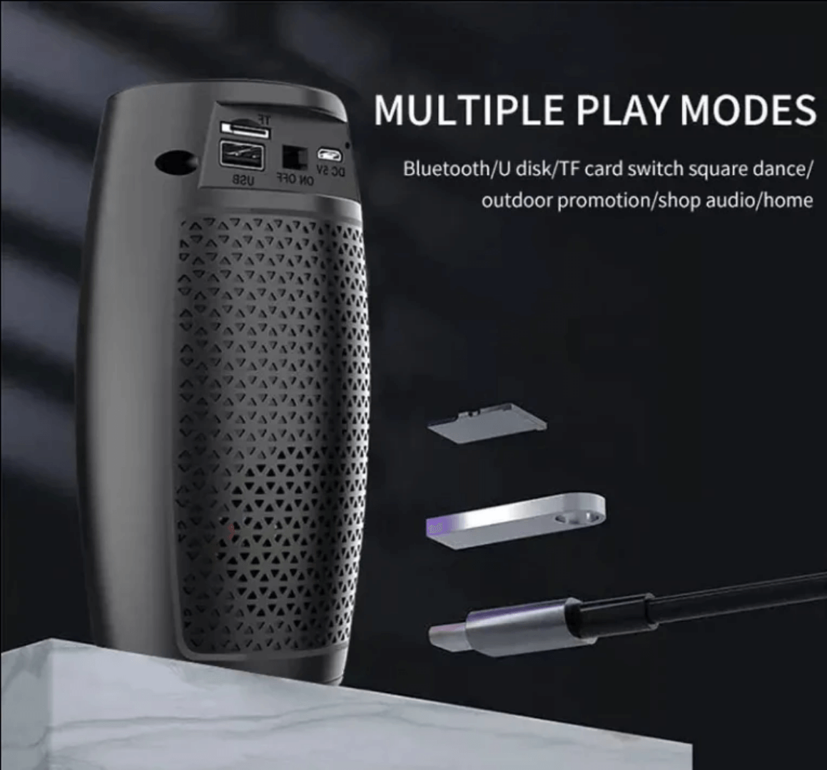 ZQS1202 – LED Bluetooth Speaker