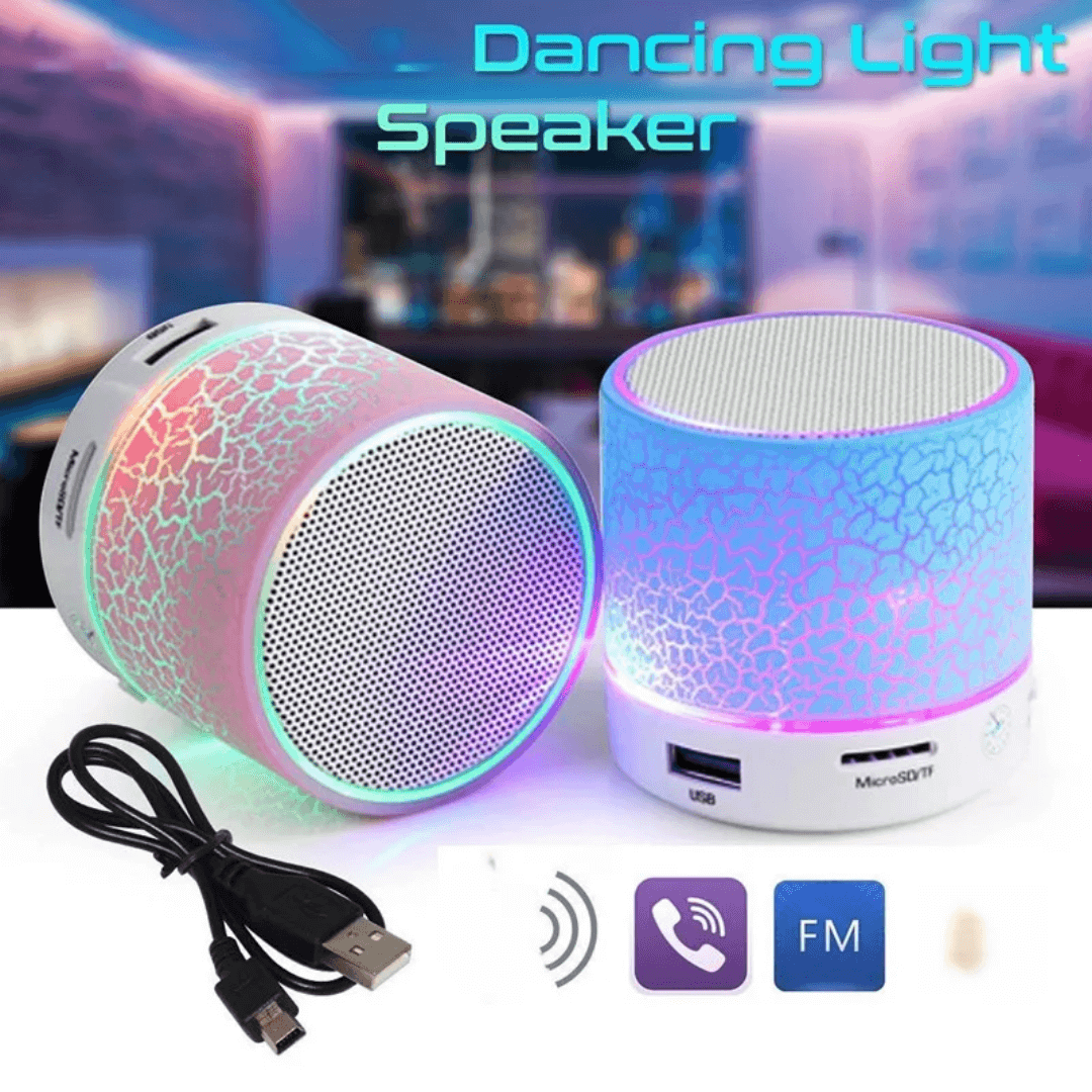 🔊 Mini Bluetooth “Dancing Light” Speaker