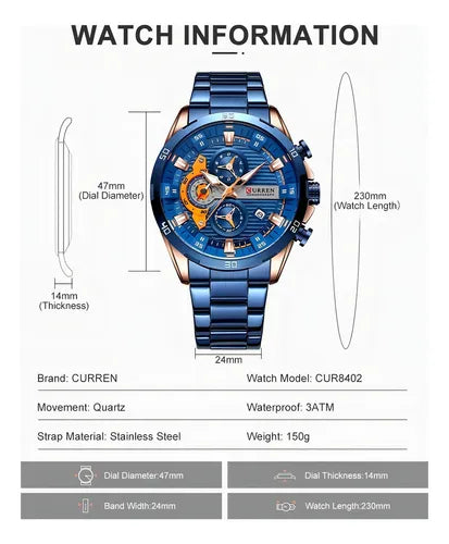 Curren 8402 Sport Chronograph