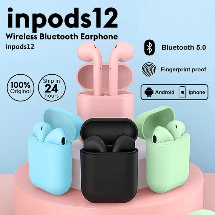 inPods 12 – Wireless Bluetooth Earbuds