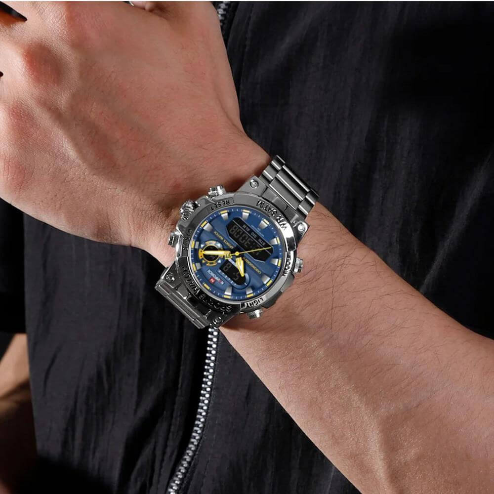 Naviforce Dual-Display Steel